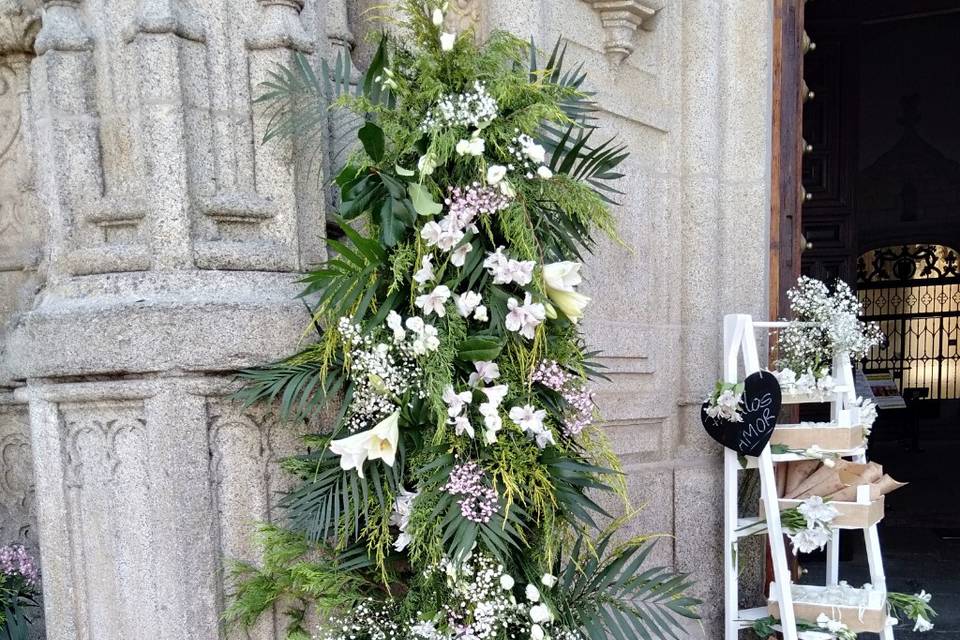 Columna flores