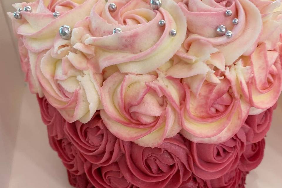 Rosas de buttercream