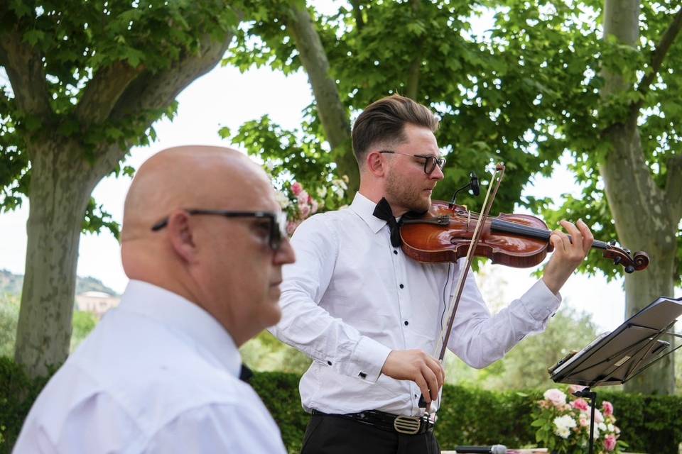 Una ceremonia en una finca