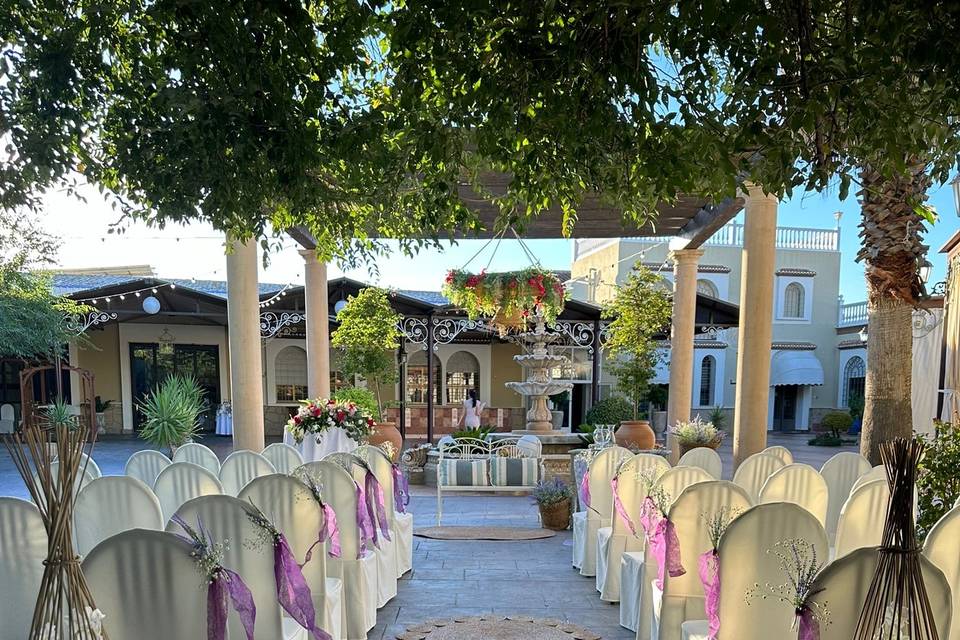 Decoración boda civi