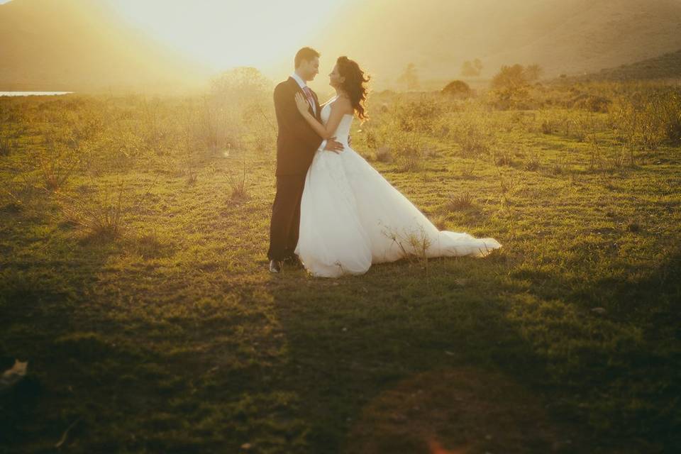 Atardecer novios