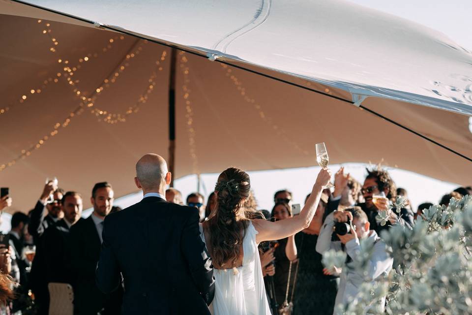 Celebración a pie de playa