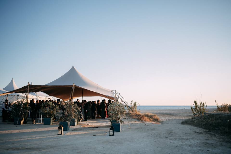 Celebración a pie de playa