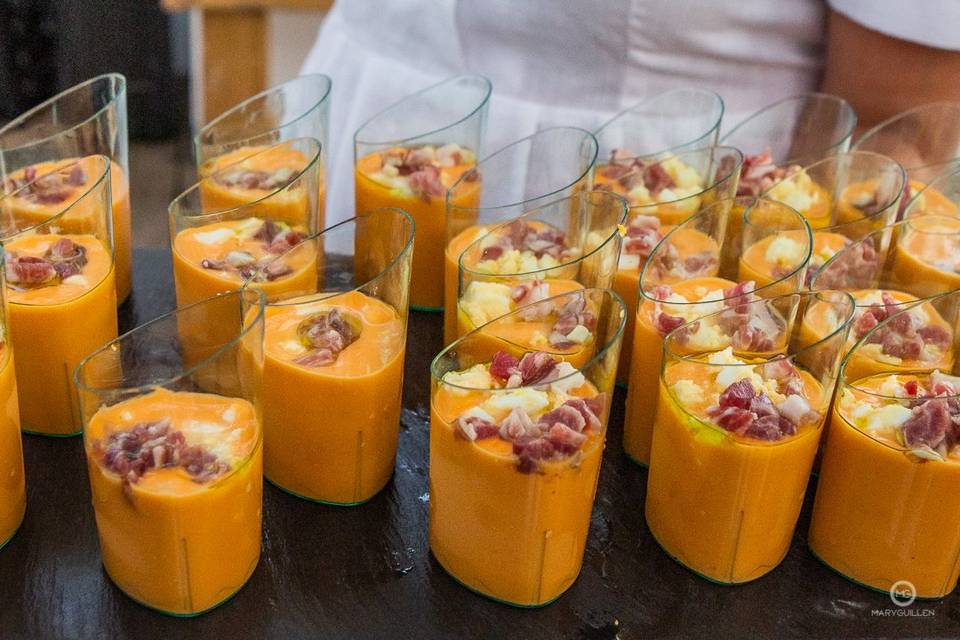 Chupito de salmorejo