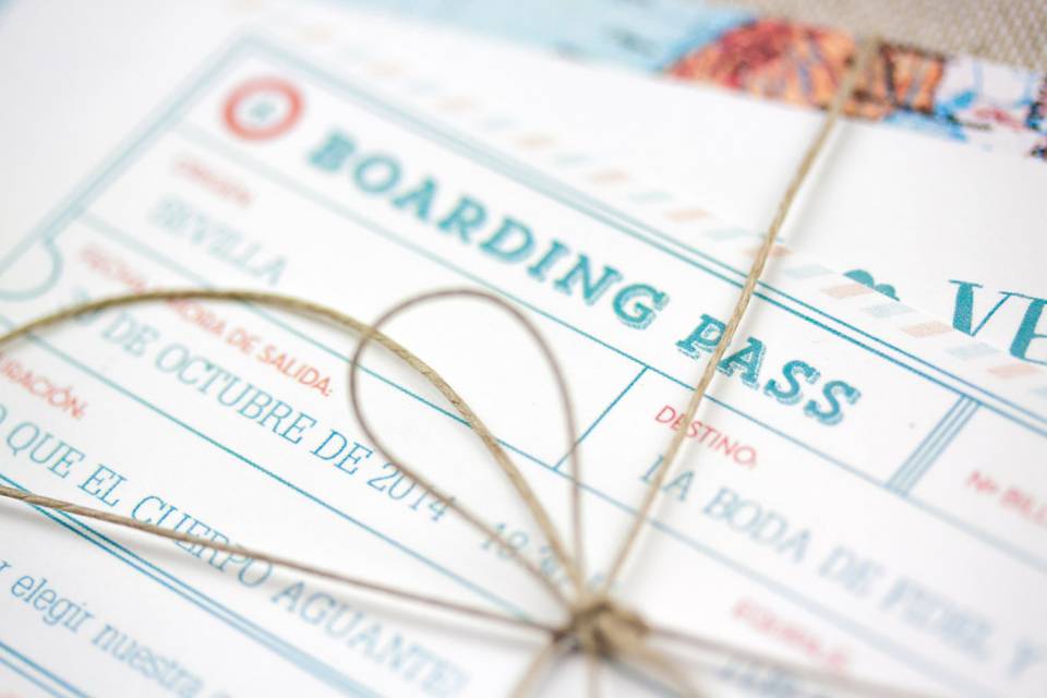 Invitación Boarding Pass