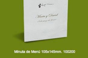 Tarjeta de mesa 100200