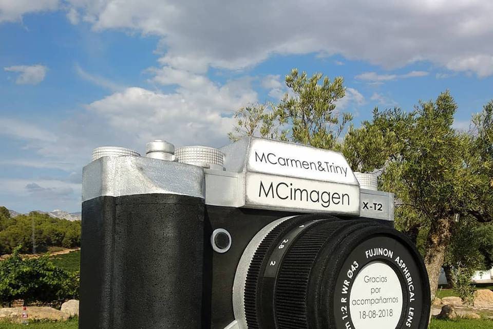 Photocall con cámara gigante
