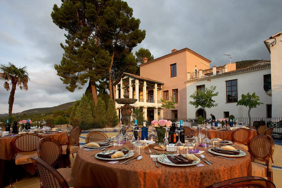 Banquete al aire libre 50 personas