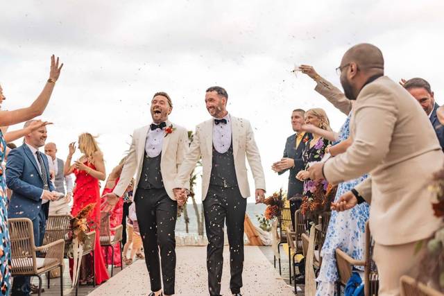 Grooms Walking Down The Aisle