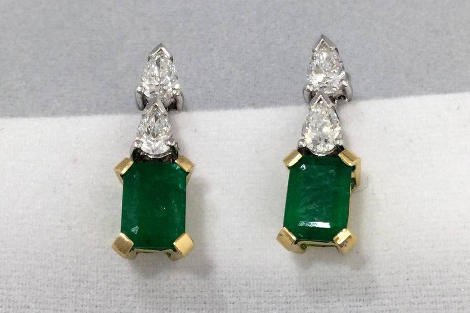 Esmeraldas, diamantes y oro