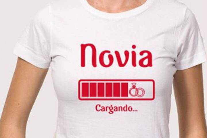 Camiseta personalizada para la novia