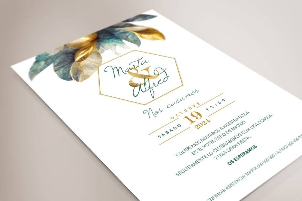 Invitación Marta & Alfred