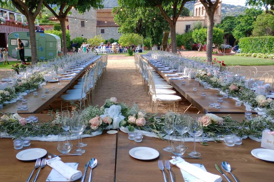 Banquete en el exterior