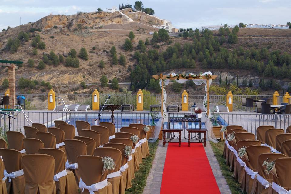 Ceremonia en piscina