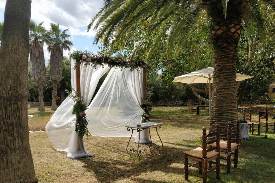 Ceremonia en el jardín