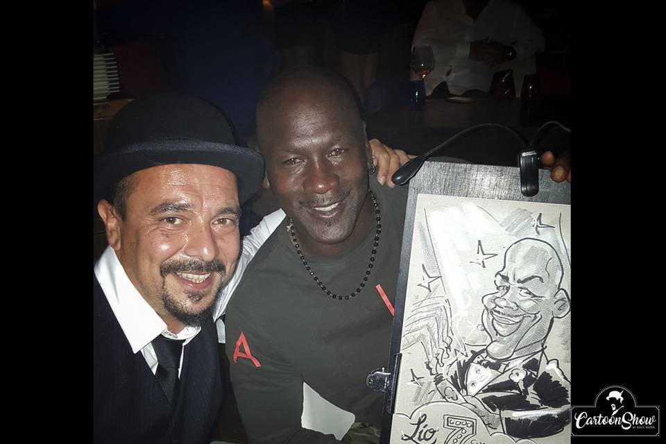 Con Michael Jordan