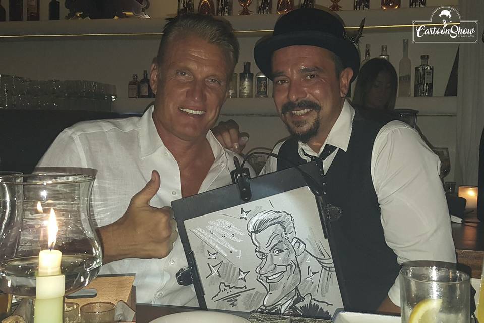 Con Dolph Lundgren