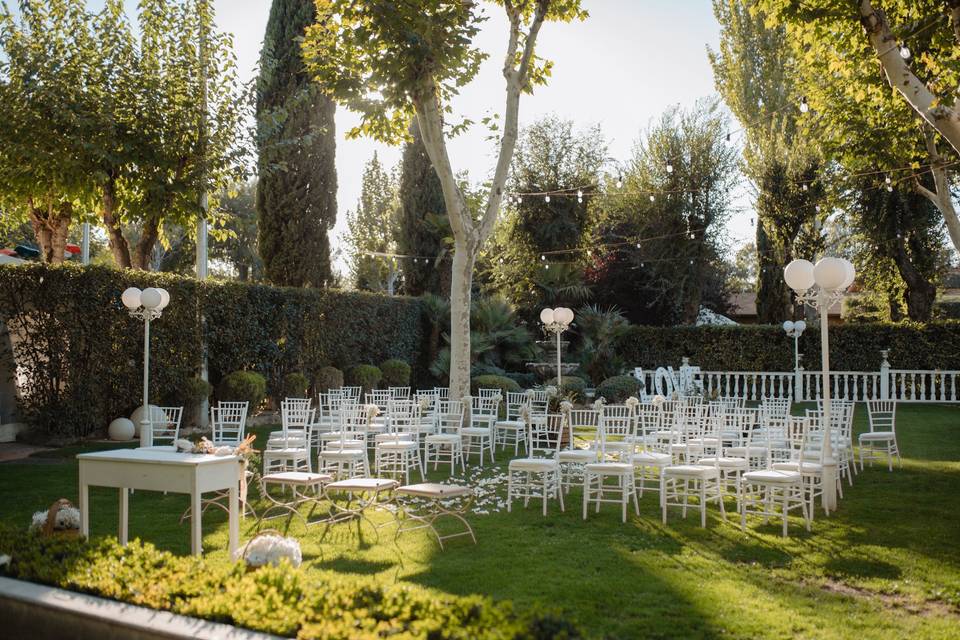 Ceremonia en Jardín Columnas