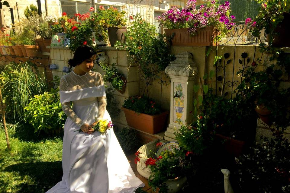 Vestido de novia Plumetis