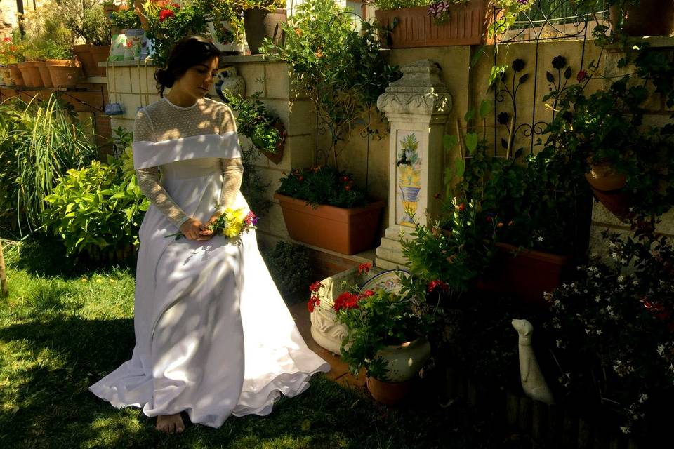 Vestido de novia Plumetis