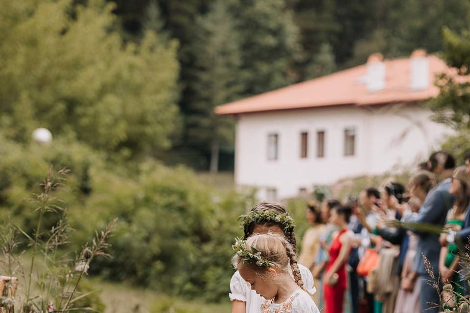 Niños petalos