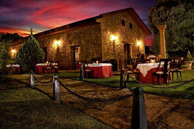 Banquete en la terraza