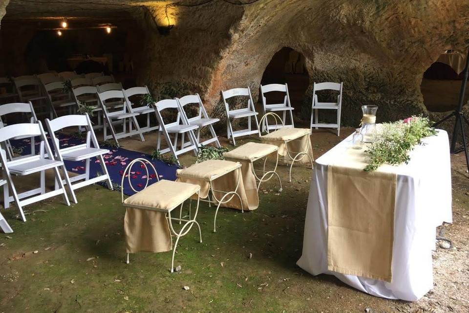 Bodas en cuevas romanas