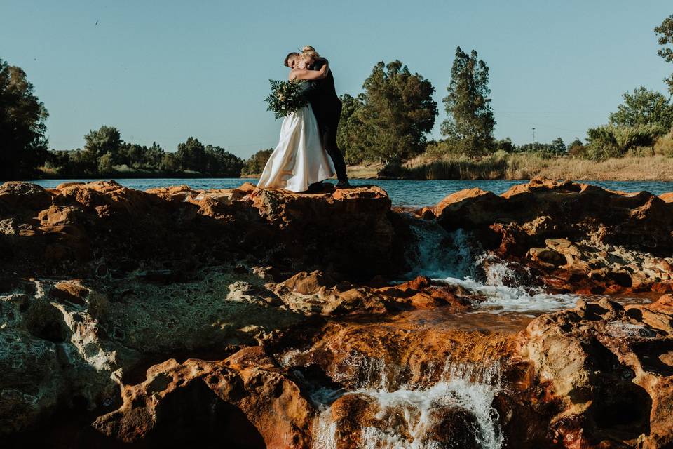 Boda íntima de A&T