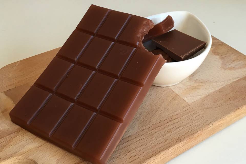 Jabón tableta de chocolate