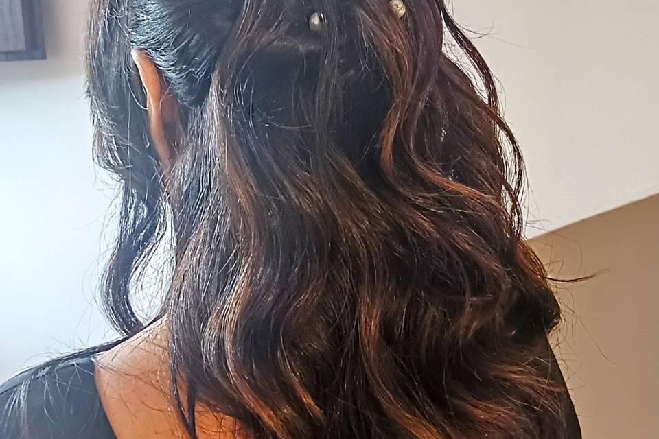 Recogido mama de la novia