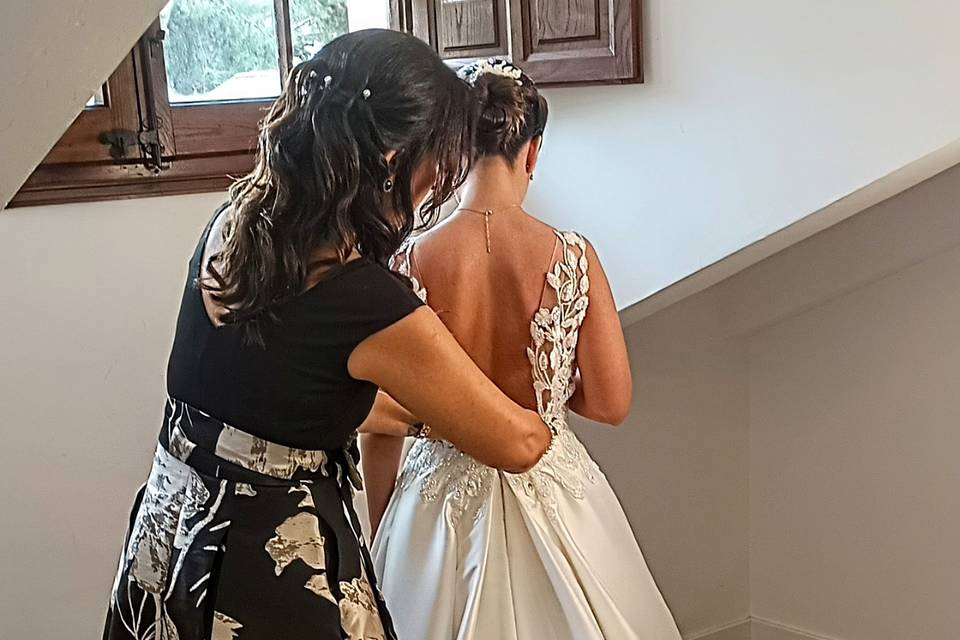 Novia y mama