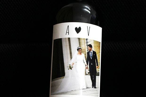 Botella de vino personalizada