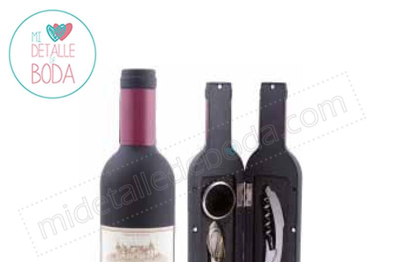 Set 3 piezas forma botellavino