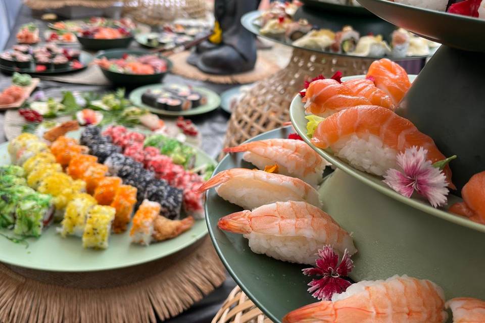 Mesa de Sushi Fusion Nikkey