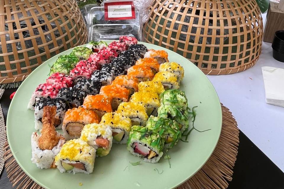 Qué viva el color en el sushi