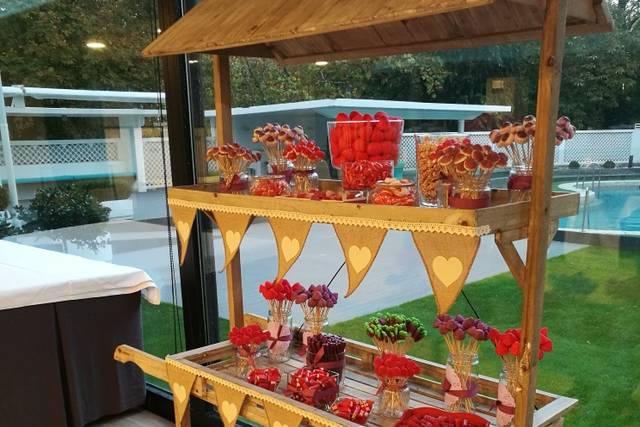 Candy bar rojo