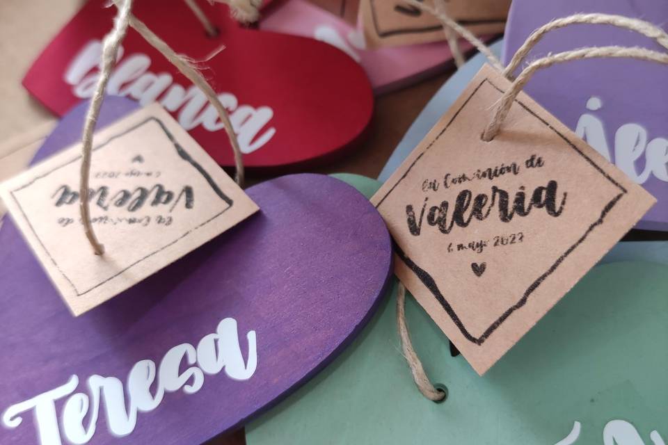 Marcasitios en forma de corazón