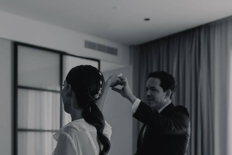 Tocado de novia Touché by Cari