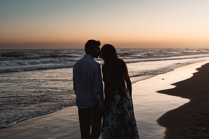 Atardecer en la playa