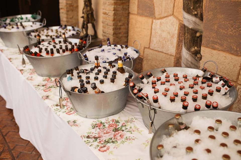 Buffet de cervezas escarchadas