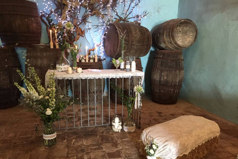 Altar ceremonia bodega falset