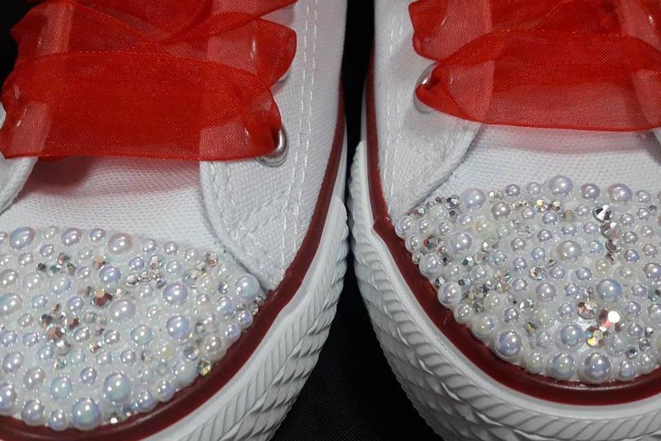 Zapatillas con strass