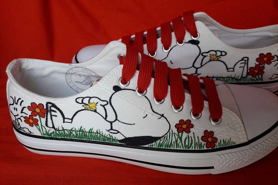 Zapatillas novia de Snoopy