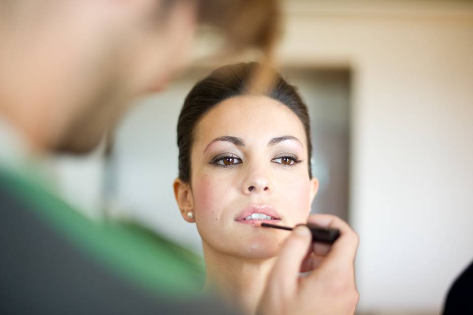 Preparativos de la novia