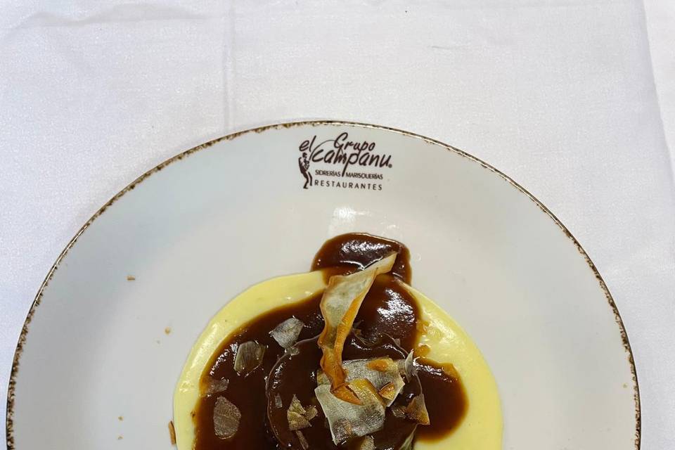 Meloso de ternera parmentier
