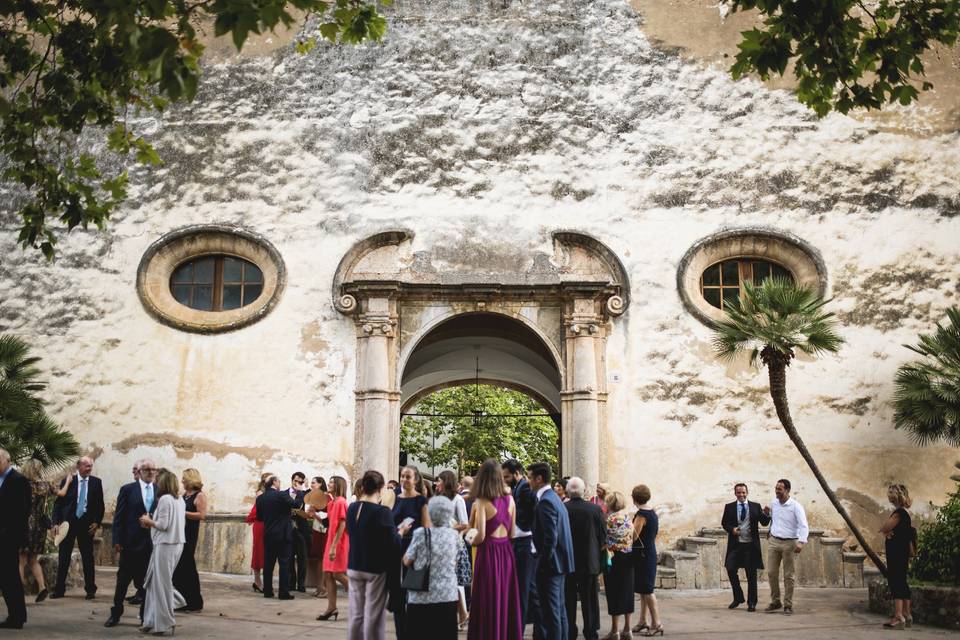 Llegada de los novios