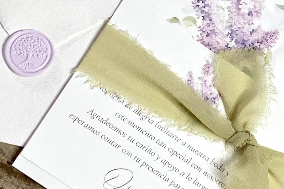 Invitación “Lilac Blossom”