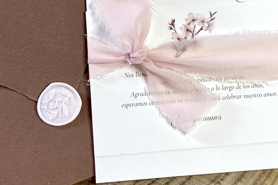 Invitación “Flor Sakura”