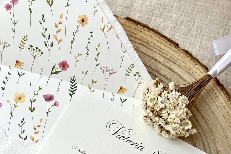 Invitación boda sencilla