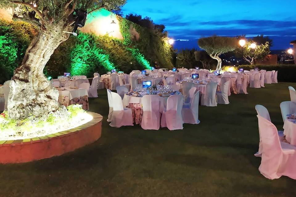 Banquete en la terraza